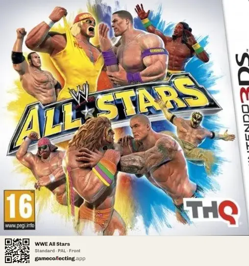 WWE All Stars Nintendo 3DS, PAL box front