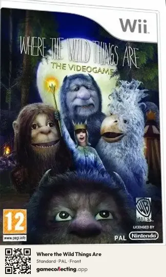 Where the Wild Things Are Nintendo Wii, PAL box front