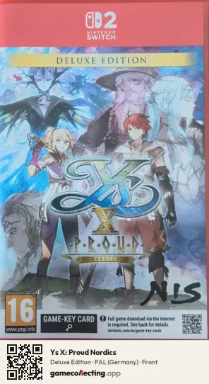Ys X: Proud Nordics Nintendo Switch 2, Germany box front