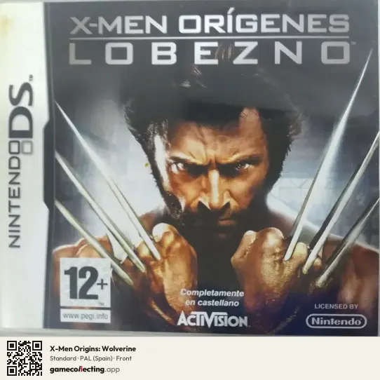 X-Men Origins: Wolverine Nintendo DS, Spain box front