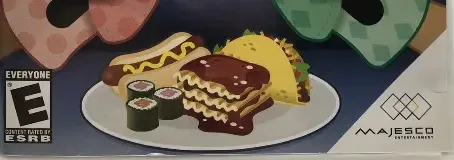 Cooking Mama: Cook Off, the ESRB box on its front