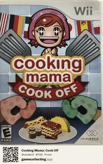 Cooking Mama: Cook Off Nintendo Wii, NTSC box front
