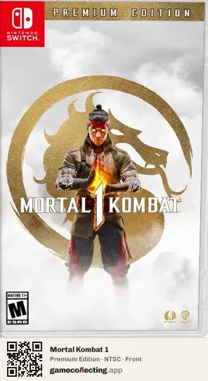 Mortal Kombat 1 Nintendo Switch, NTSC box front