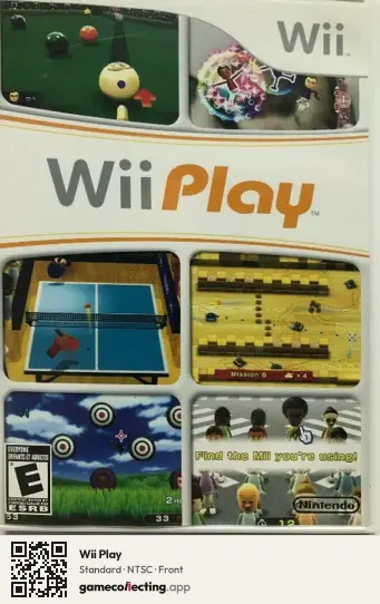 Wii Play Nintendo Wii, NTSC box front