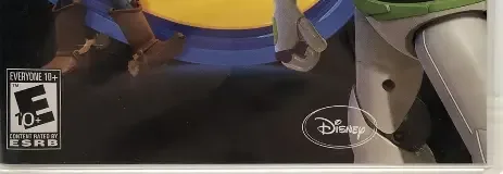 Toy Story 3: The Video Game, the ESRB box on its front