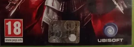 Assassin's Creed II, the USK square on its front