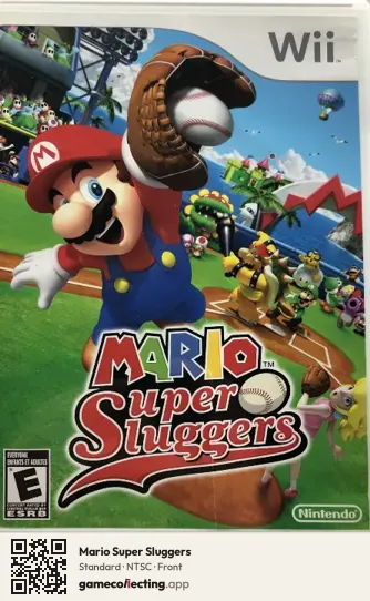 Mario Super Sluggers Nintendo Wii, NTSC box front