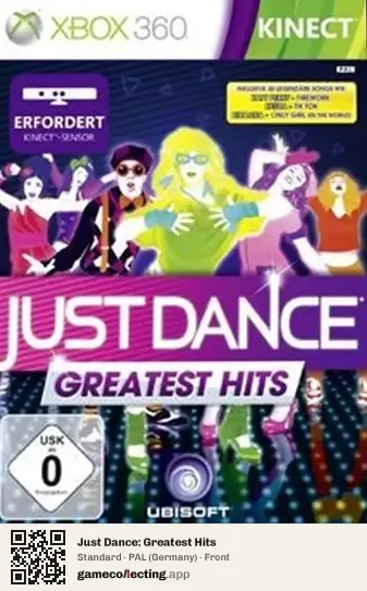 Just Dance: Greatest Hits Xbox 360, Germany box front