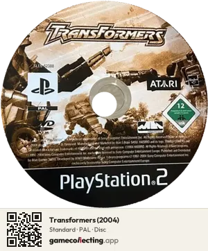 Transformers (2004) PlayStation 2, PAL disc