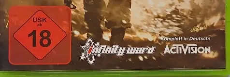 Call of Duty: Modern Warfare 2, the USK square on its front