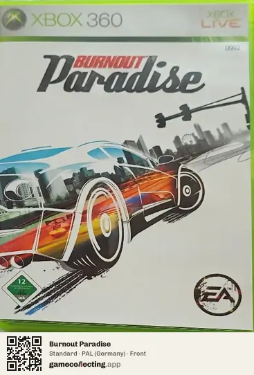 Burnout Paradise Xbox 360, Germany box front