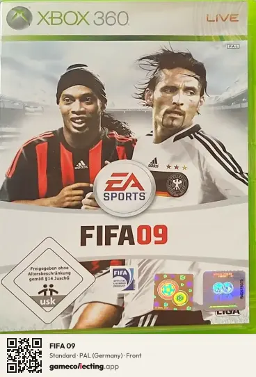 FIFA 09 Xbox 360, Germany box front