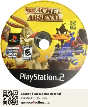 Looney Tunes: Acme Arsenal PlayStation 2, NTSC disc