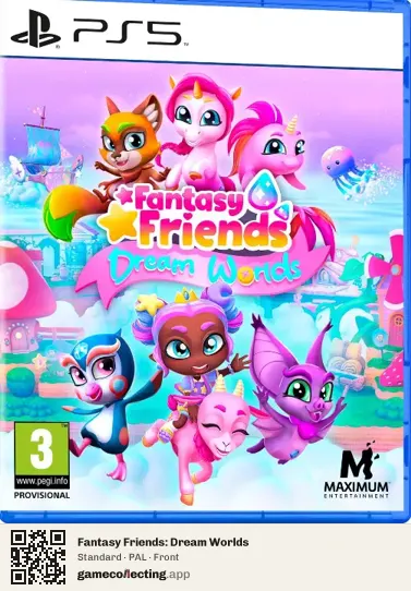 Fantasy Friends: Dream Worlds PlayStation 5, PAL box front