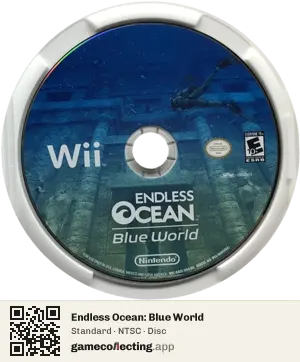 Endless Ocean: Blue World Nintendo Wii, NTSC disc