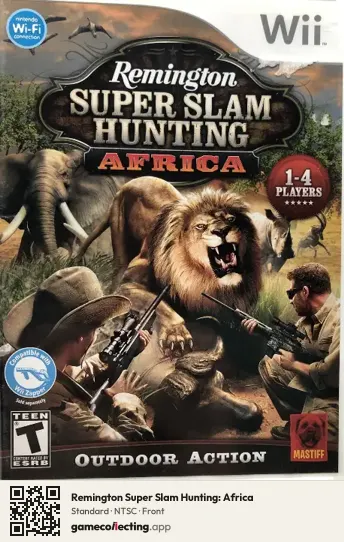 Remington Super Slam Hunting: Africa Nintendo Wii, NTSC box front