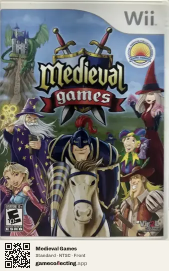 Medieval Games Nintendo Wii, NTSC box front