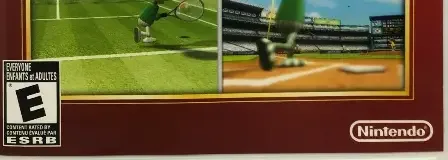 Wii Sports, the ESRB box on its front