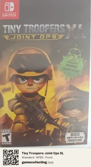 Tiny Troopers: Joint Ops XL Nintendo Switch, NTSC box front
