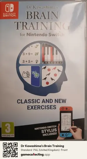 Dr Kawashima's Brain Training Nintendo Switch, United Kingdom box front