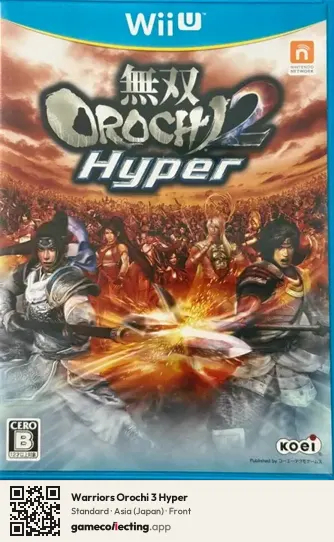 Warriors Orochi 3 Hyper Nintendo Wii U, Asia box front