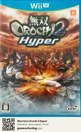 Warriors Orochi 3 Hyper Nintendo Wii U, Asia box front
