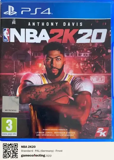 NBA 2K20 PlayStation 4, Germany box front