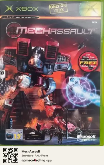 MechAssault Xbox, PAL box front