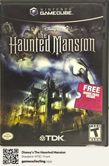 Disney's The Haunted Mansion Nintendo GameCube, NTSC box front