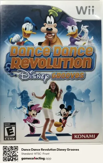 Dance Dance Revolution Disney Grooves Nintendo Wii, NTSC box front