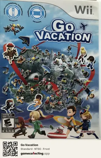 Go Vacation Nintendo Wii, NTSC box front