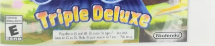Kirby: Triple Deluxe, the ESRB box on its front
