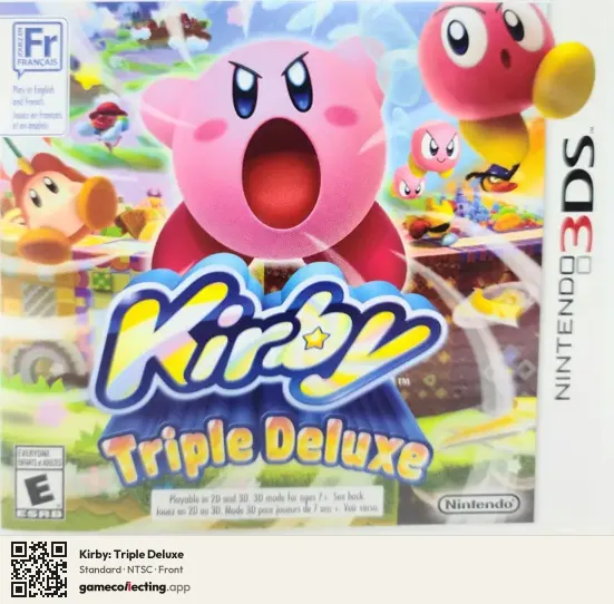 Kirby: Triple Deluxe Nintendo 3DS, NTSC box front