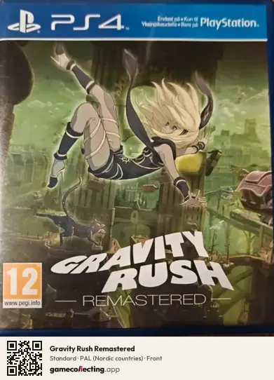 Gravity Rush Remastered PlayStation 4, Nordic countries box front