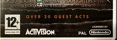 Guitar Hero: Metallica, the PEGI square on its front