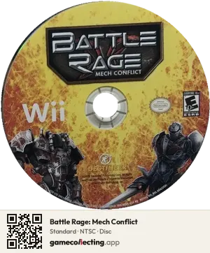 Battle Rage: Mech Conflict Nintendo Wii, NTSC disc