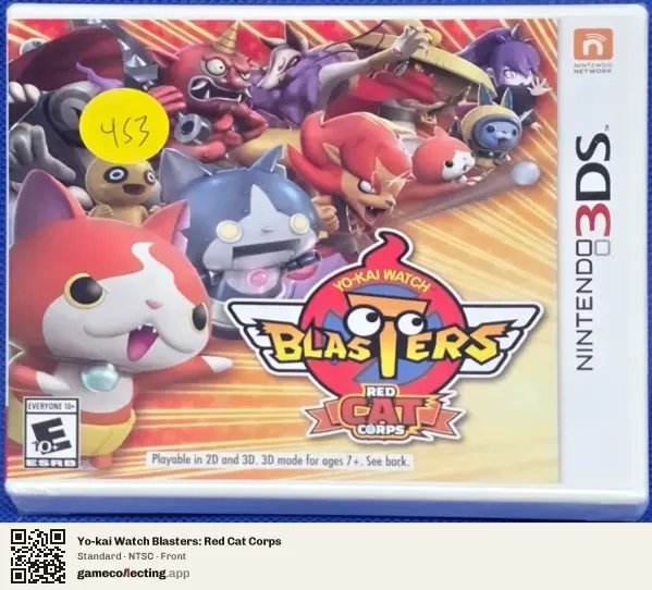 Yo-kai Watch Blasters: Red Cat Corps Nintendo 3DS, NTSC box front