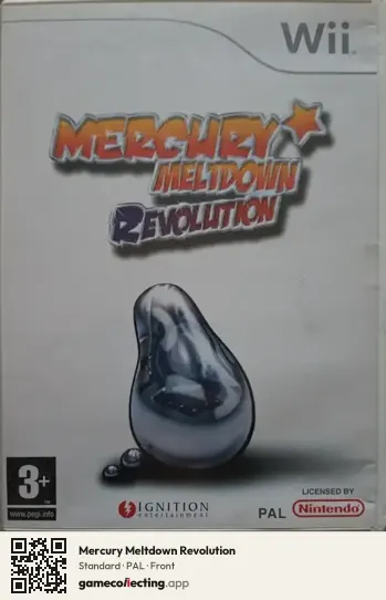 Mercury Meltdown Revolution Nintendo Wii, PAL box front