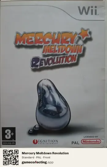 Mercury Meltdown Revolution Nintendo Wii, PAL box front