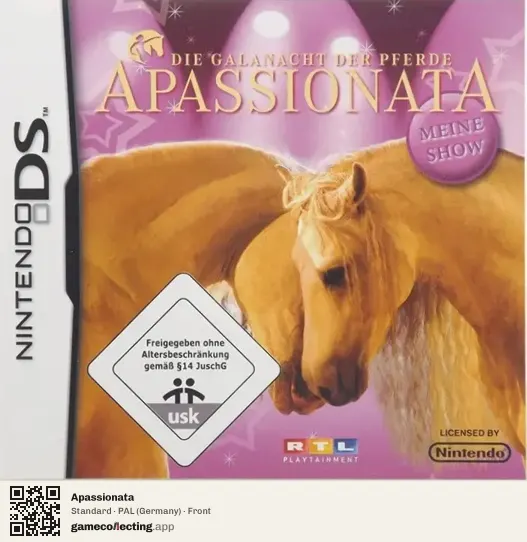 Apassionata Nintendo DS, Germany box front