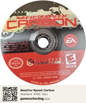 Need for Speed: Carbon Nintendo GameCube, NTSC disc
