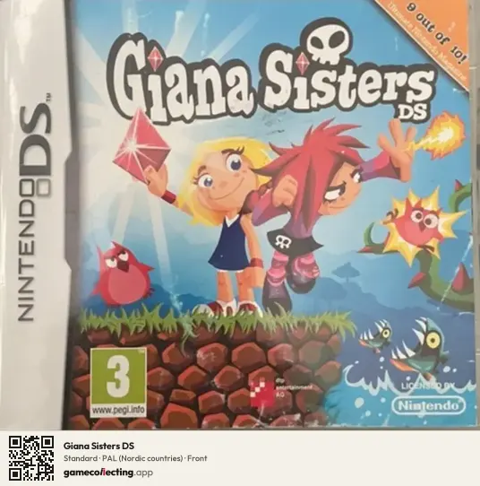 Giana Sisters DS Nintendo DS, Nordic countries box front