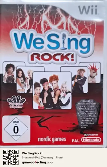 We Sing Rock! Nintendo Wii, Germany box front