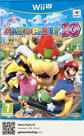 Mario Party 10 Nintendo Wii U, PAL box front