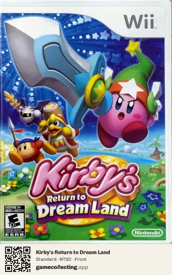 Kirby's Return to Dream Land Nintendo Wii, NTSC box front
