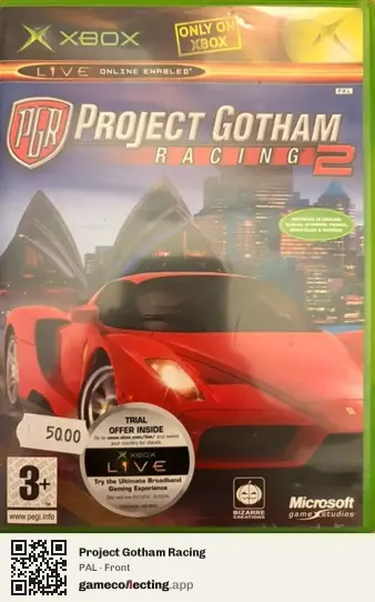 Project Gotham Racing Xbox, PAL box front