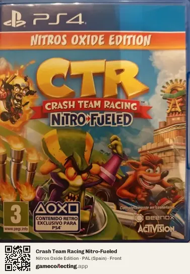 Crash Team Racing Nitro-Fueled PlayStation 4, Spain box front