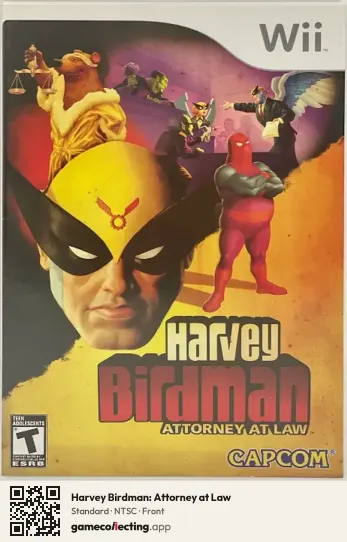 Harvey Birdman: Attorney at Law Nintendo Wii, NTSC box front