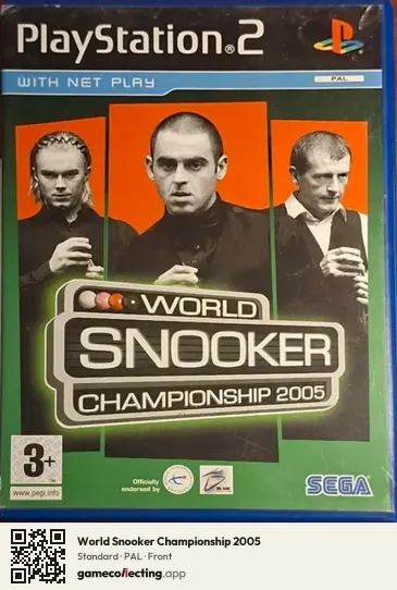 World Snooker Championship 2005 PlayStation 2, PAL box front