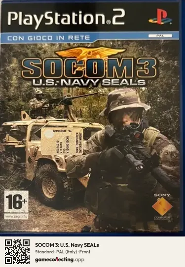 SOCOM 3: U.S. Navy SEALs PlayStation 2, Italy box front